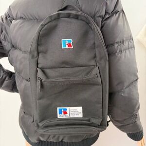 Russell Athletic Sling Bag Womens Black Crossbody Backpack Excellent Condition